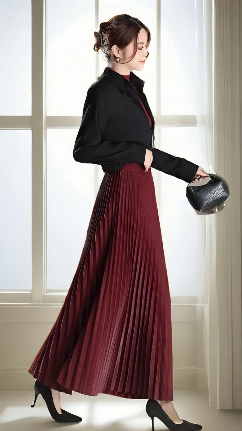 半身裙百搭打扮，时尚永不落幕